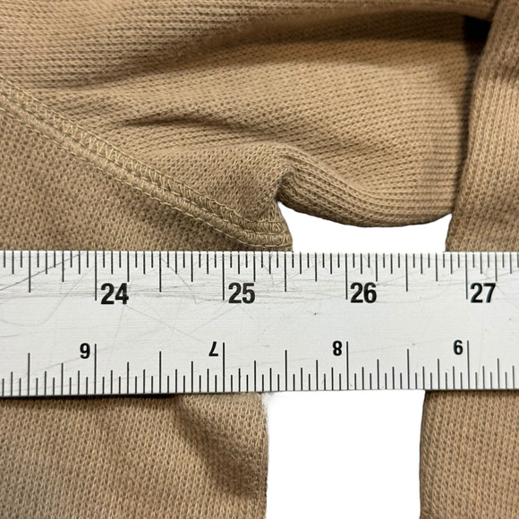 DKNY Hoodie Men's 2XL Beige 100% Cotton Long Sleeve Hooded Pullover Performance - Picture 11 of 11